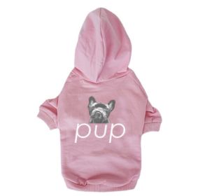 Pet Clothing Dog Hoodie Compared To Bear Cotton Hoodie (Option: Pink-XL)